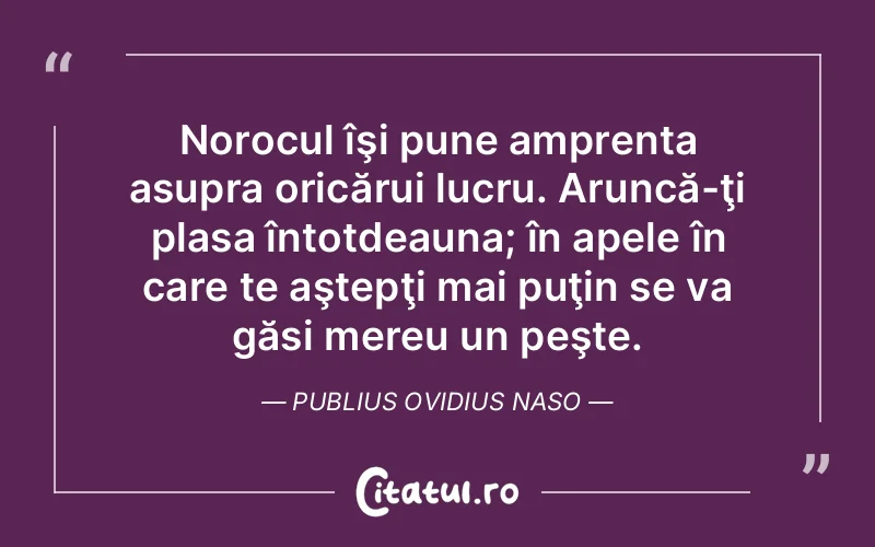 Citat Publius Ovidius Naso - citate viata