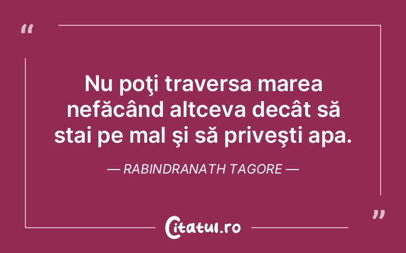 Citat Rabindranath Tagore - citate viata