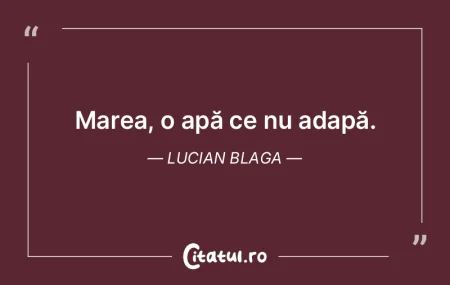 Se spune că apele liniştite nu nasc ma... Se spune că apele liniştite nu nasc ma...