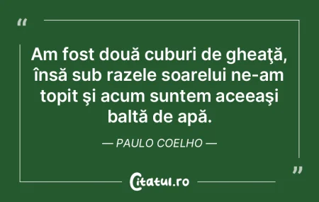 Nu cu orice apă poţi să-ţi astâmper...