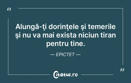 La fiecare dorinţă să ne punem între...