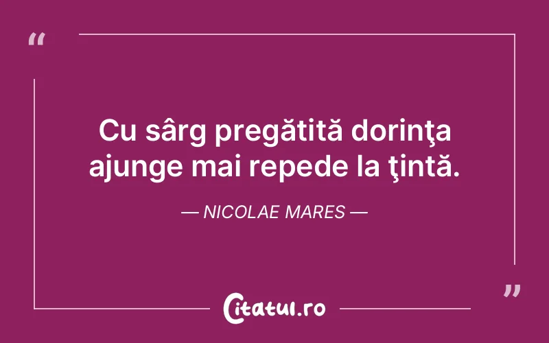 Citat Nicolae Mares - citate viata