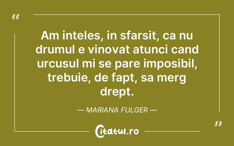 Citat Mariana Fulger - citate viata