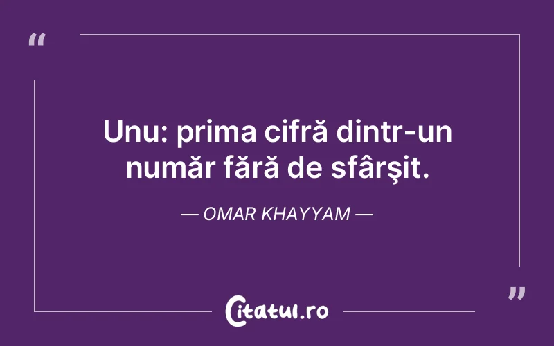 Citat Omar Khayyam - citate viata