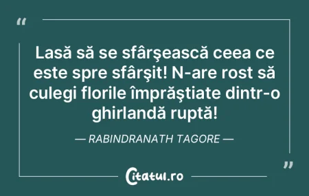La sfârşitul fiecărei agonii, stă un... La sfârşitul fiecărei agonii, stă un...