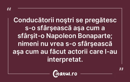 Trebuie mereu şi mereu să reîncepem d...