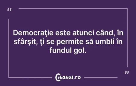 Orice tragedie importantă se încheie f...