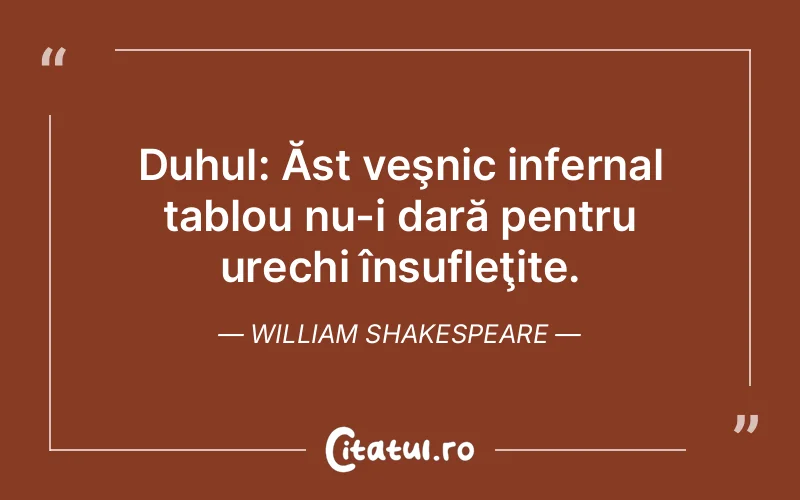 Citat William Shakespeare - citate viata