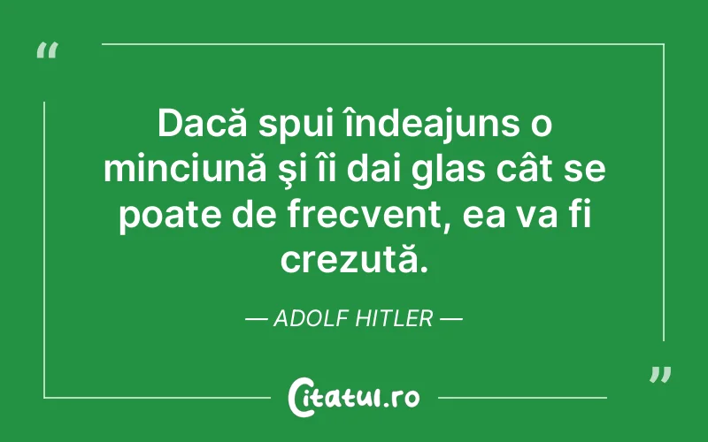 Citat Adolf Hitler - citate viata