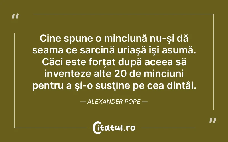 Citat Alexander Pope - citate viata