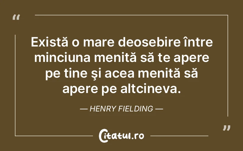 Citat Henry Fielding - citate viata