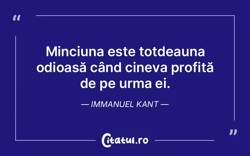 Citat Immanuel Kant - citate viata