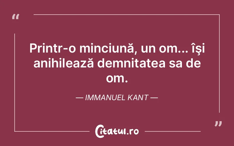 Citat Immanuel Kant - citate viata
