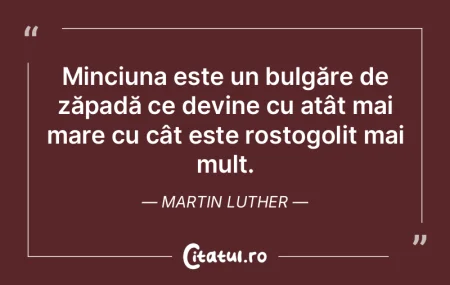 Minciuna mi se pare şi mai rea decât d...