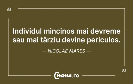 Valorezi atât cât te apreciezi. Franco...