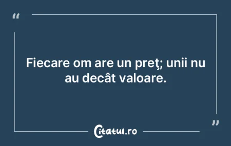 Singurul criteriu de apreciere a valorii... Singurul criteriu de apreciere a valorii...
