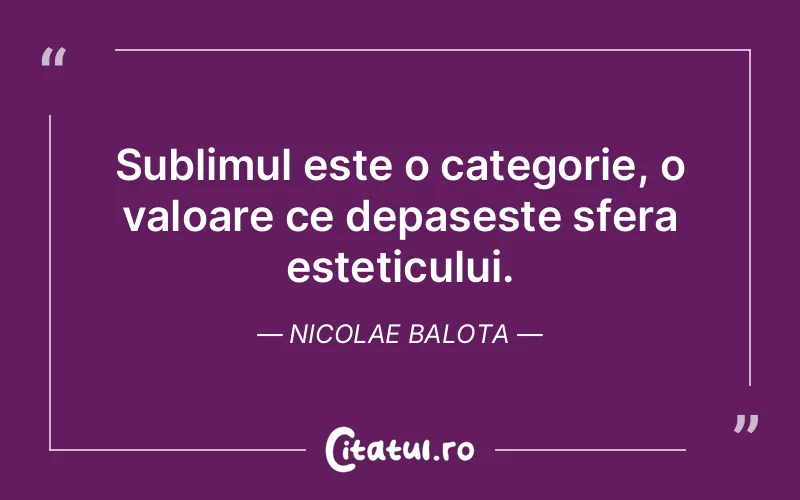 Citat Nicolae Balota - citate viata