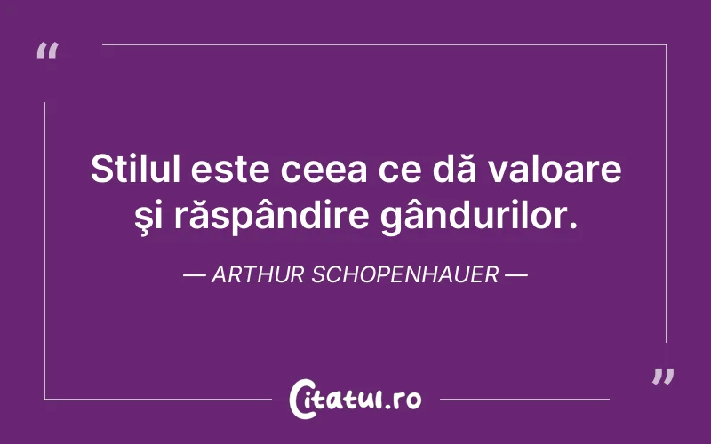 Citat Arthur Schopenhauer - citate viata