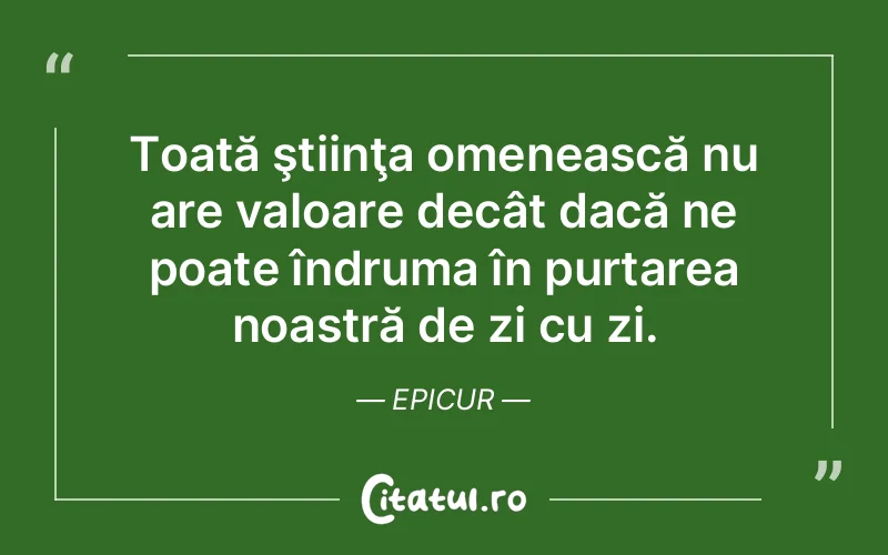 Citat Epicur - citate viata