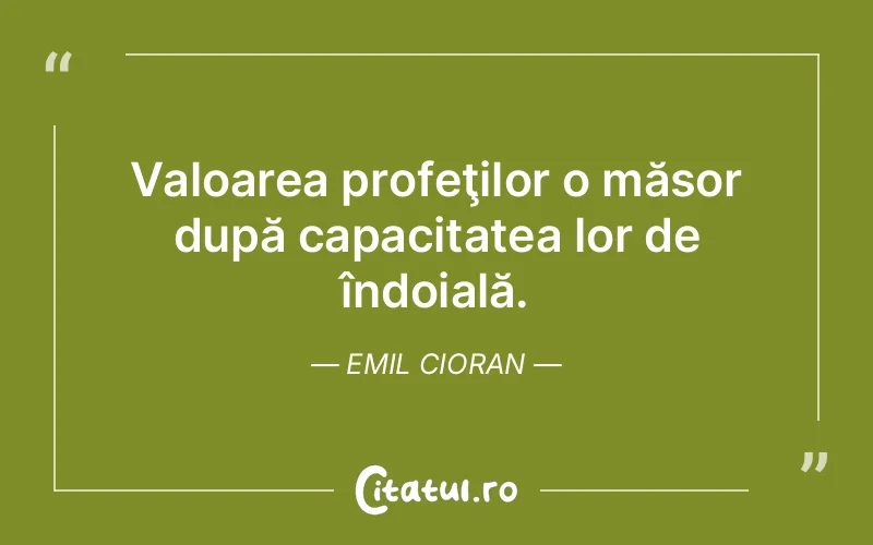 Citat Emil Cioran - citate viata