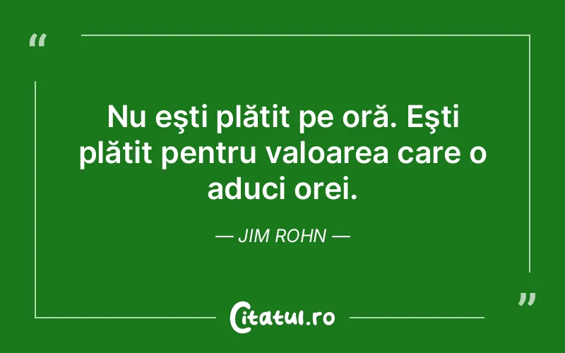 Citat Jim Rohn - citate viata