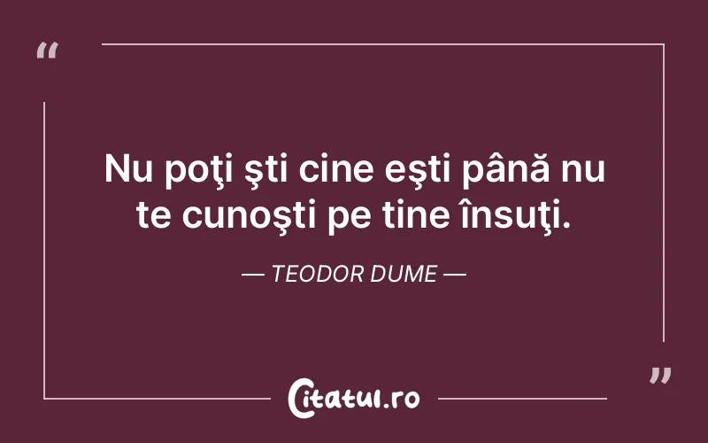 Citat Teodor Dume - citate viata