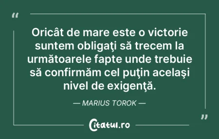 Faptele sunt cele mai demne de stimă at...