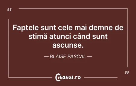 Întotdeauna apar faptele care să contr...
