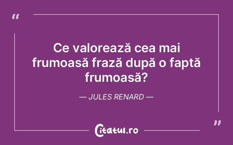 Citat Jules Renard - citate viata