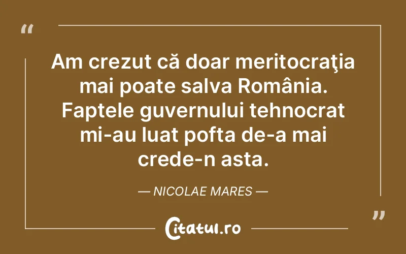 Citat Nicolae Mares - citate viata