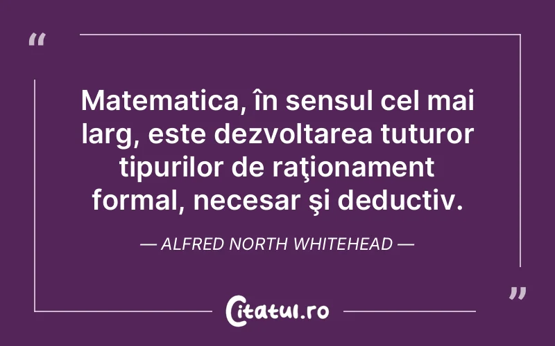 Citat Alfred North Whitehead - citate viata