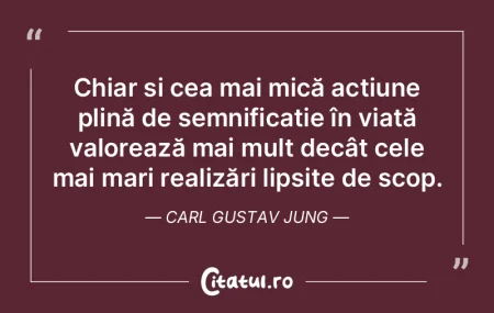 Sensul vieţii constă în eternizarea p...