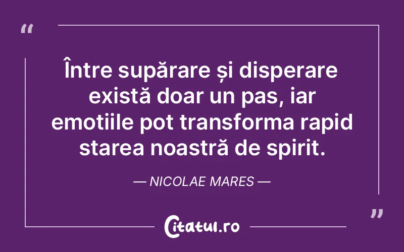 Citat Nicolae Mares - citate viata