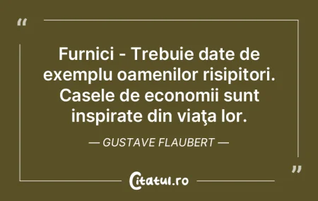 Furnici - Trebuie date de exemplu oameni...