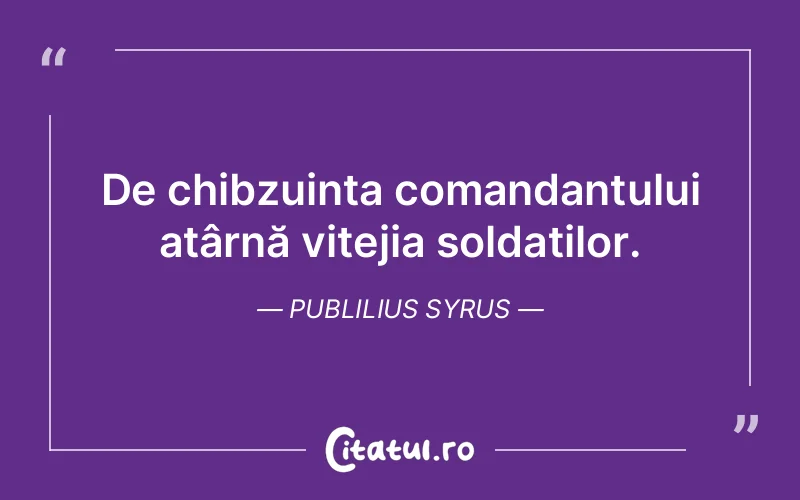 Citat Publilius Syrus - citate viata