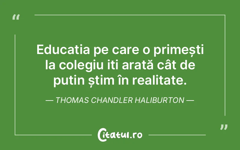 Citat Thomas Chandler Haliburton - citate viata
