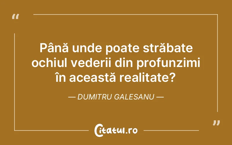 Citat Dumitru Galesanu - citate viata