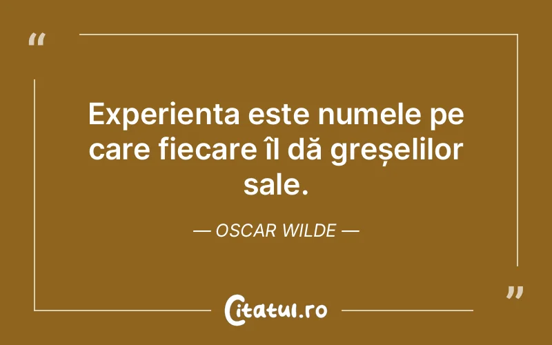 Citat Oscar Wilde - citate viata