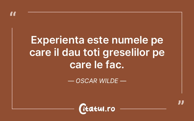 Citat Oscar Wilde - citate viata