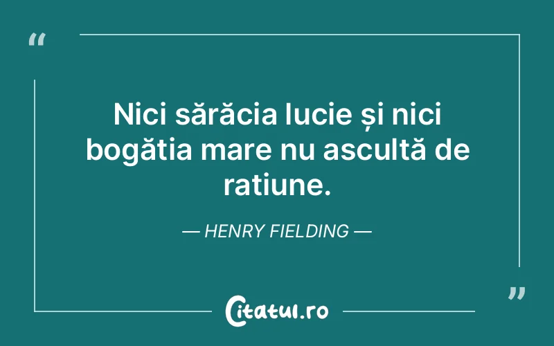 Citat Henry Fielding - citate viata