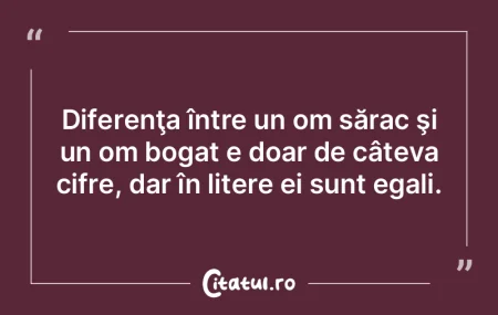 Religia e ceea ce îi ţine pe cei săra...