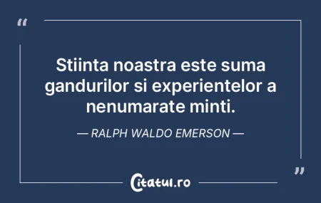 Știința înseamna pur și simplu total...