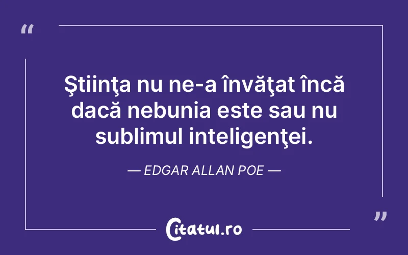 Citat Edgar Allan Poe - citate viata