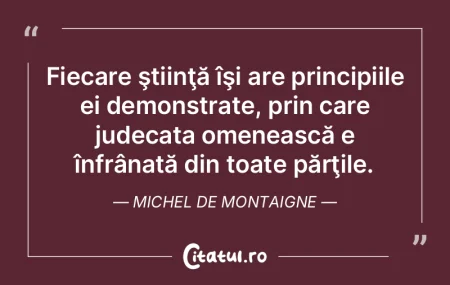 Leac bun este ştiinţa, dar niciun leac...