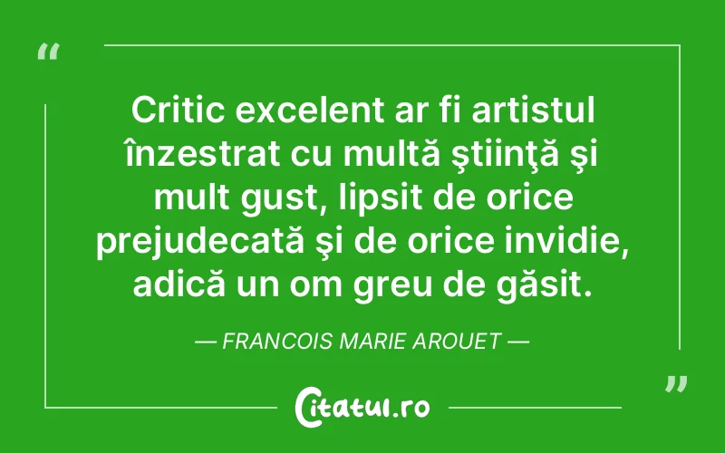 Citat Francois Marie Arouet - citate viata