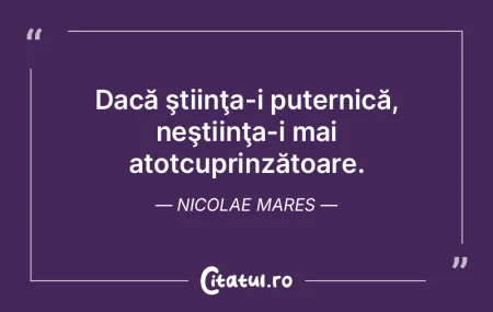 Dacă există o ştiinţă a naţiunii, ...