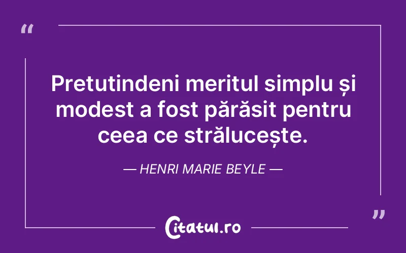 Citat Henri Marie Beyle - citate viata