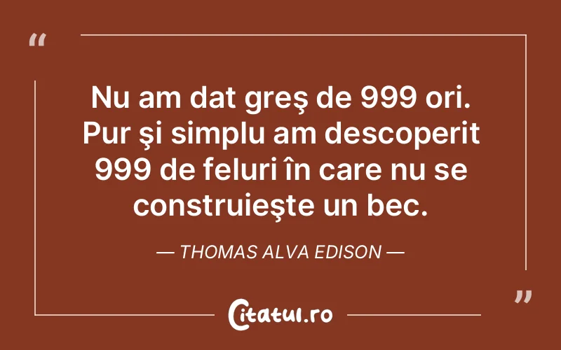 Citat Thomas Alva Edison - citate viata