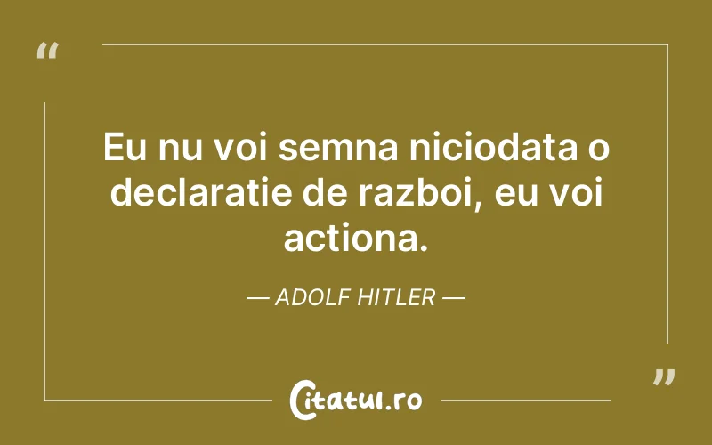 Citat Adolf Hitler - citate viata