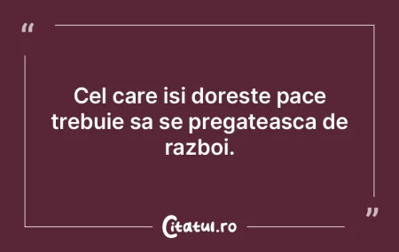 Dupa razboi cineva trebuie sa faca curat...